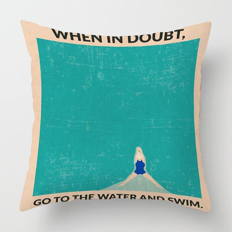 

Скандинавский стиль Абстрактное искусство Фигура Наволочка 40x 40см Гостиная Диван Декоративная наволочка Комната Декоративная Эстетика 40x40cm 16x16in