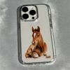 Black Horse Pattern Phone Case For Infinix Smart Note Tecno Camon Spark Pova Hot 30 40 50 9 10 Pro Plus 4G 5G Transparent Cover