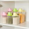 Cereal Storage Box with Lid Measuring Cup Plastic 1.9/2.5L Food Storage Dispenser for Cereals