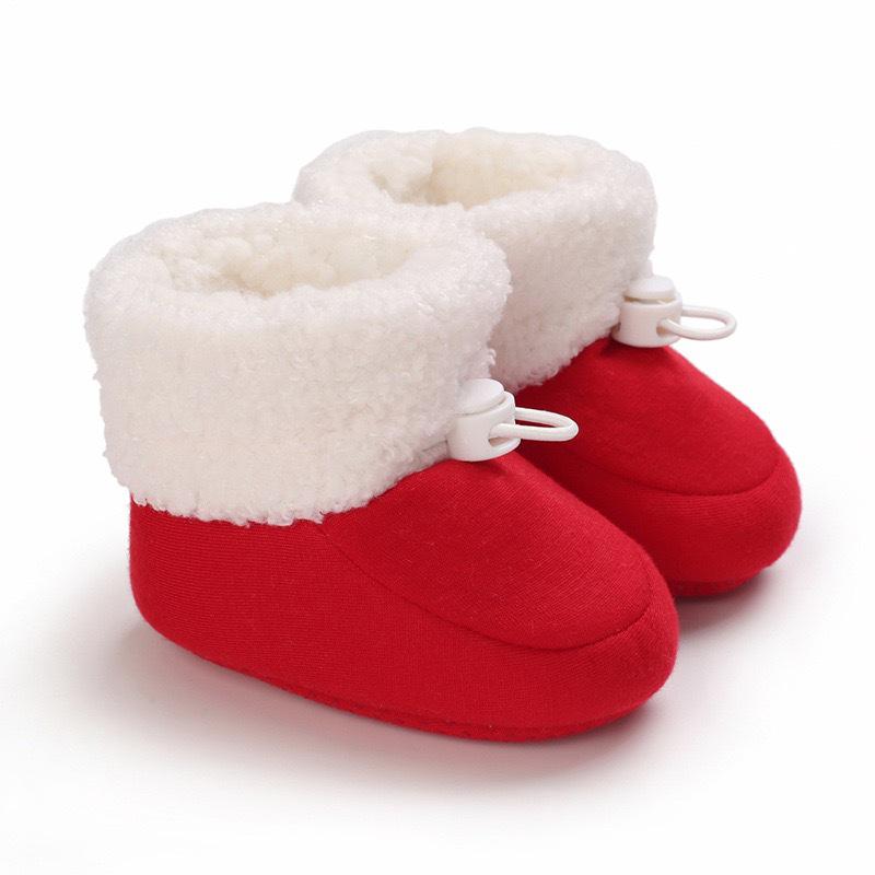 Versatile Non-Slip Cotton Snow Boots with Soft Sole for Indoors & Outdoors - Plus Velvet, Toddler To Adult Sizes