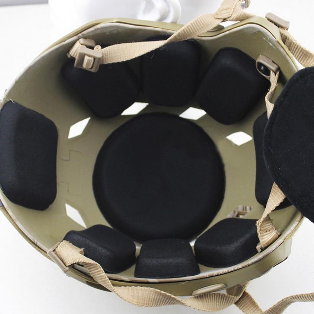 1 Sada EVA polštářků Nálepka na helmu Sportovní ochranné pěnové vložky Podložky Černá podložka na čepici Příslušenství pro ochranu bezpečnosti jízdního kola