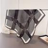 Simple geometric paper pattern imitation velvet herringbone pattern cotton and linen feeling small square scarf silk scarf headscarf shawl decorative