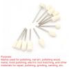 12pcs Rotary Polishing Burr Set Multi Shape Shank Buffing Heads For Metal Jewelry Fine Finishing Mini Rotary Grinder Matching