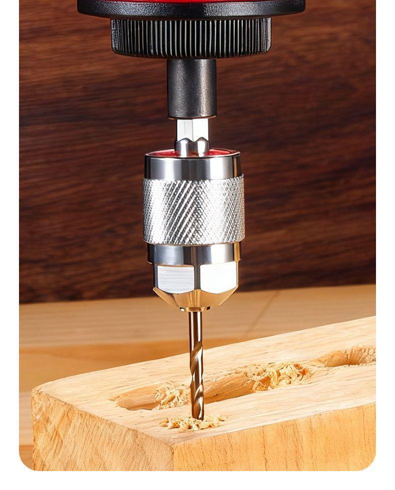 Hex Shank 3-Jaw Quick-Change Chuck Converter for Electric Drill