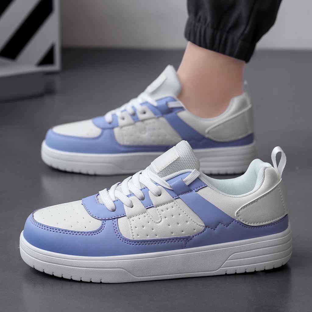Korean Trendy Couple's Thick-Soled Lace-Up Sneakers - Comfortable Casual Outdoor Men's Shoes