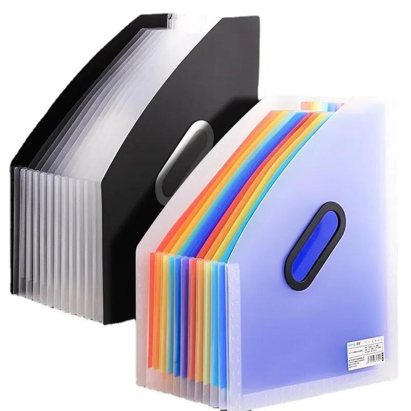 1pc Vertical Travel-friendly Folder, Expandable Organ Bag, Multi-layer Student Specific Paper Organizer, Office Files Available