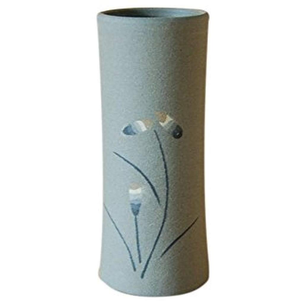 

Vase Flower base Arita ware pottery Diameter 9cm x Height Inlaid flowers Fine vase wooden 20.5cm (with box)