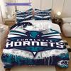 Charlotte Hornets NBA Spirit Bettwäsche(1 Bettbezug + 2 Kissenbezüge, ohne Füllung)Bettbezug und Kissenbezug Weihnachts-Geburtstagsgeschenk Bettwäsche-Set