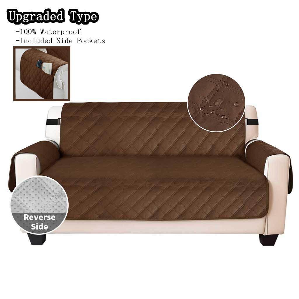 100% Waterproof Couch Covers Sofa Cover Non-Slip Sofa Slipcover with Elastic Straps Sofa Protector Furniture Cover for Pets Dogs
