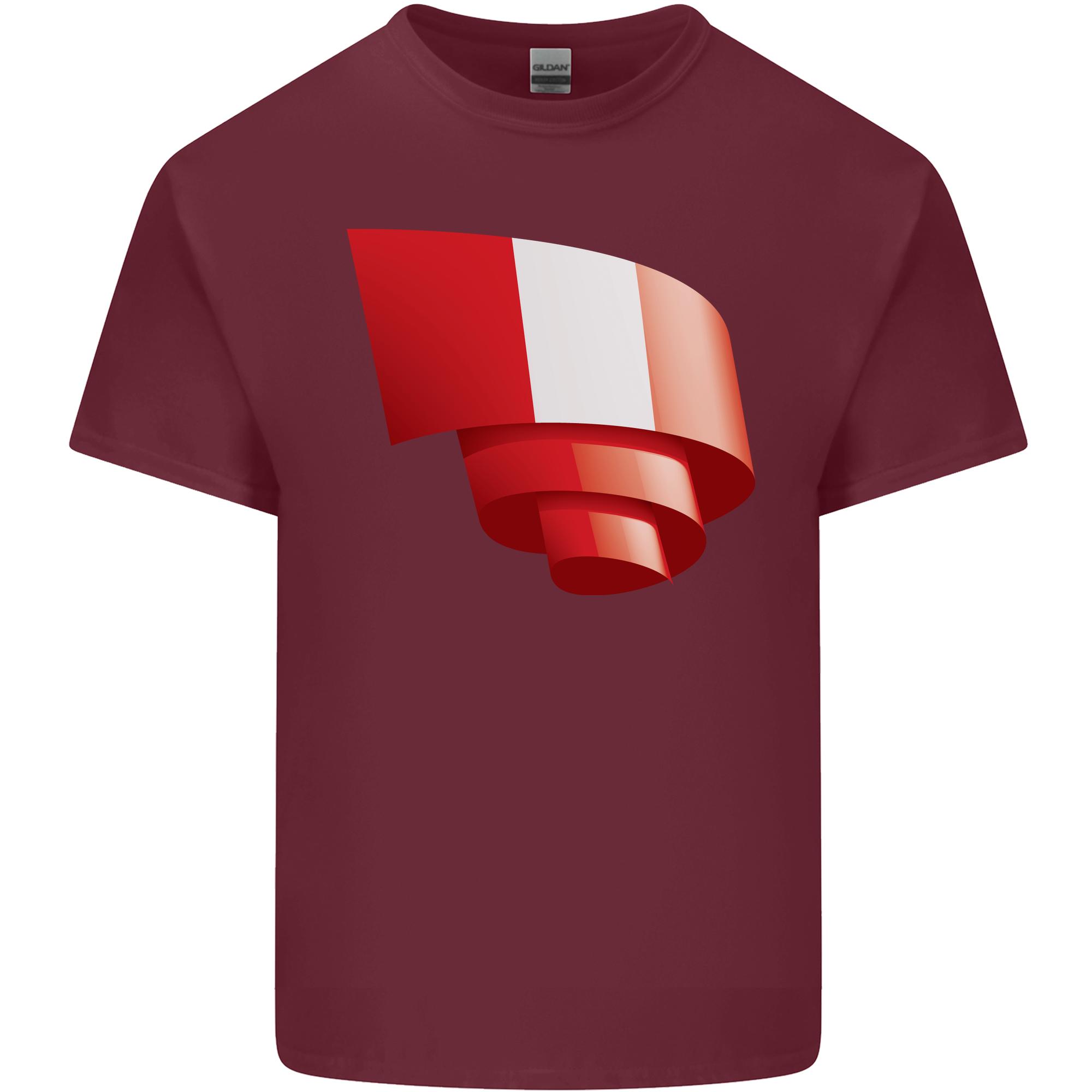 Curled Peru Flag Peruvian Day Football Unisexs Light Cotton TShirt S