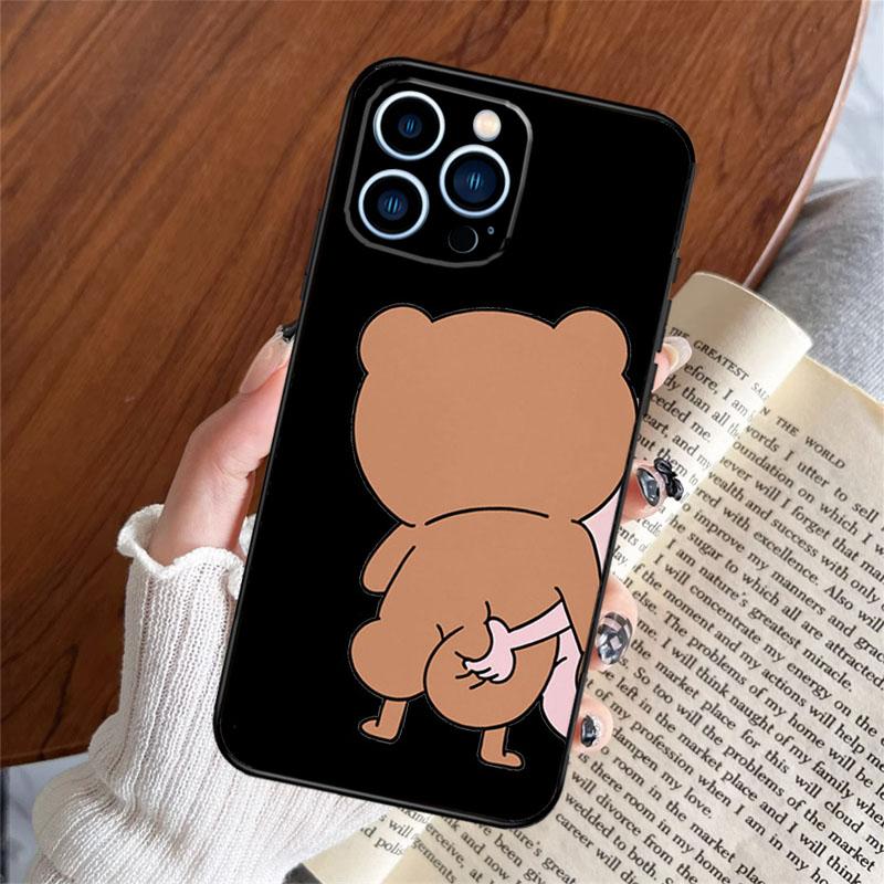 Funny Animal Dog Cats Tiger Couple Phone Case For iPhone 16 15 14 13 12 11 Pro Max Plus 12 13 Mini XR 16e Funda Silicone Cover
