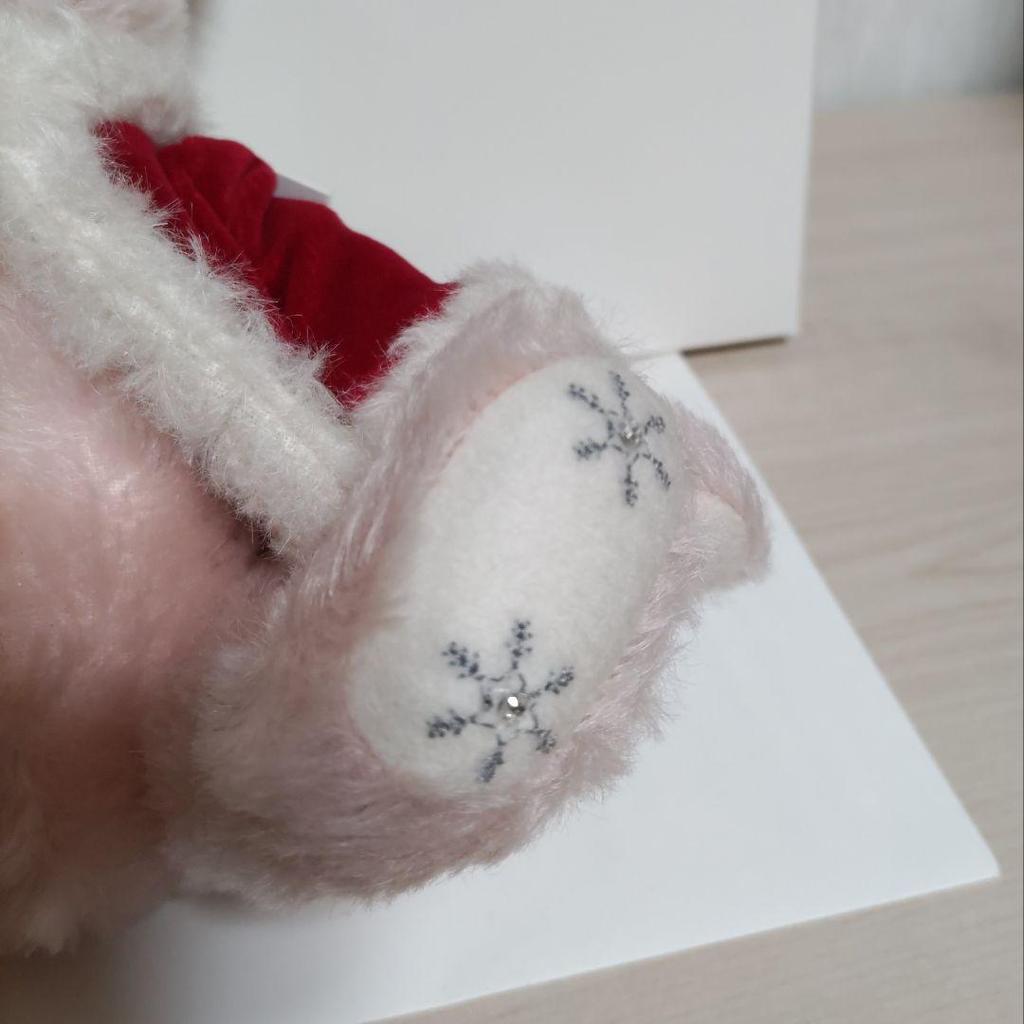 [USED] Steiff Japan Exclusive Teddy Bear Little Santa 2020 Plush Toy