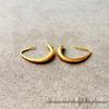 Gold Retro Temperament Stud Earrings for Women - 2024 Spring/Summer Trendy Light Luxury Niche Design