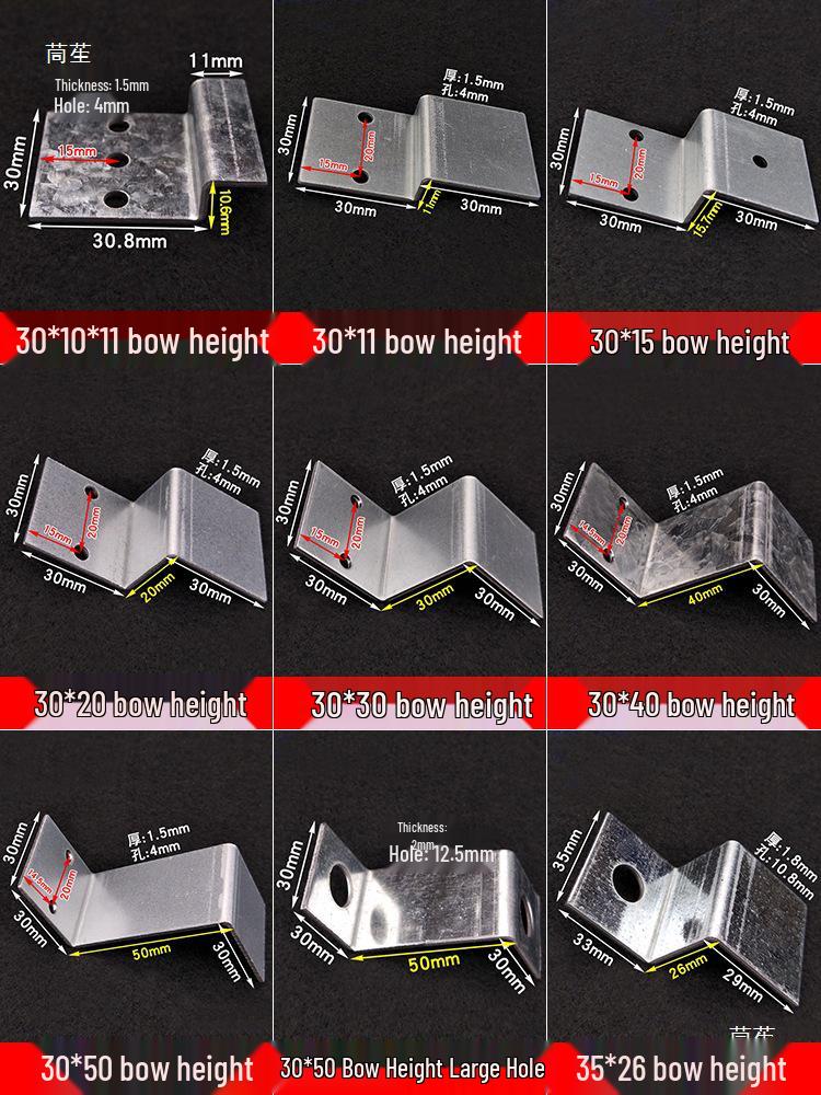 Z-shaped Bracket Trapezoidal Curtain Wall Fixing Connector