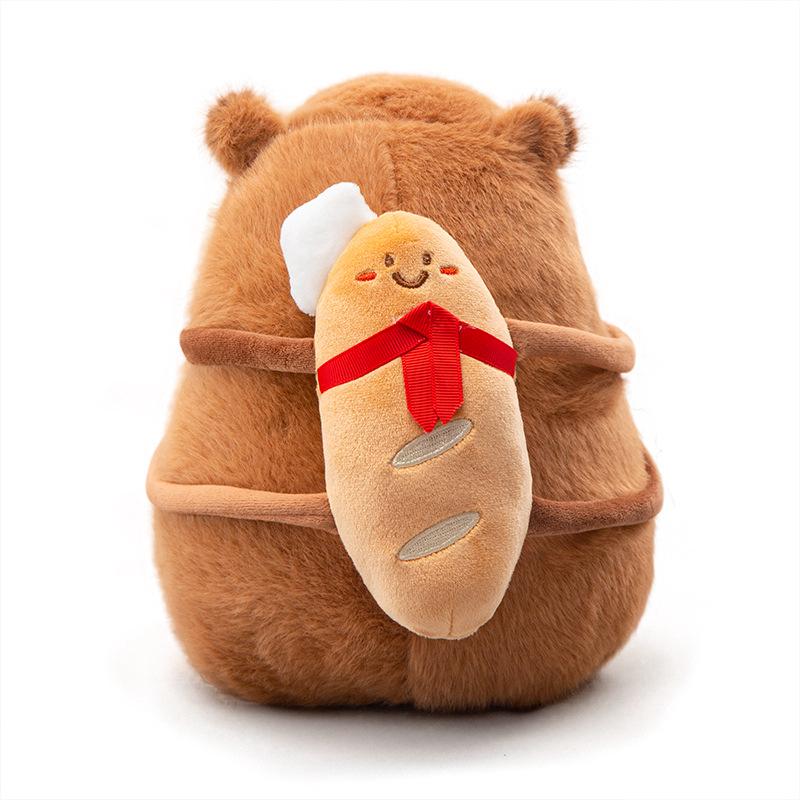Capybara Plush Toy - Cute Baking Bread Series Stuffed Animal & Children's Sleeping Pillow Doll