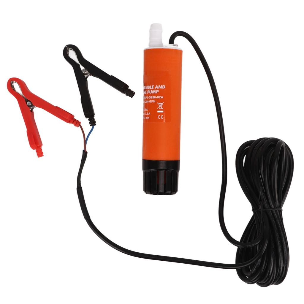 12V Loďové kalové čerpadlo 280GPH Nízkohlučné Přenosné Inline Ponorné čerpadlo pro RV Jachtu Námořní