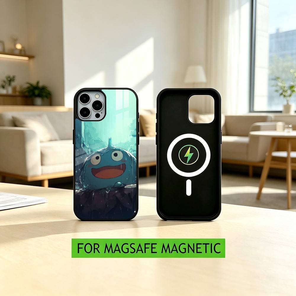 D-Dragon Q-Quest Slime Game Handyhülle Für iPhone17,16,15,14,13,12,11 Plus,Pro Magnetisch Für Magsafe Kabelloses Laden