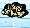 10-Pack 3D Hot Air Balloon & Rainbow Cake Toppers