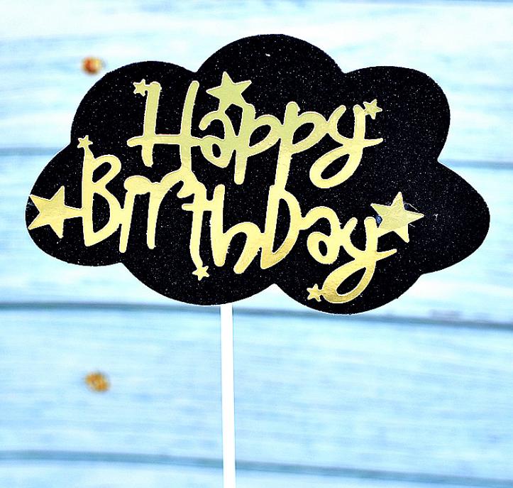 10-Pack 3D Hot Air Balloon & Rainbow Cake Toppers