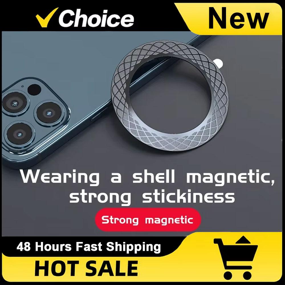 Płytka magnetyczna do ładowania bezprzewodowego Magsafe Uchwyt na telefon do samochodu Naklejka Pierścień magnetyczny do iPhone 16 15 14 13 12 11 XR Samsung Xiaomi