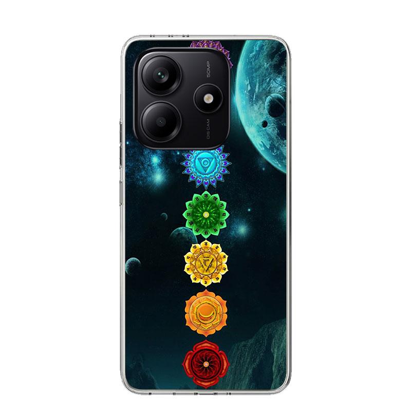 Yoga Chakra Spiritual Energy Universe Phone Case For Xiaomi Redmi Note 15 14 13 12S 12 Pro Plus 11S 11E 11 11T 10S 10 Art Soft P