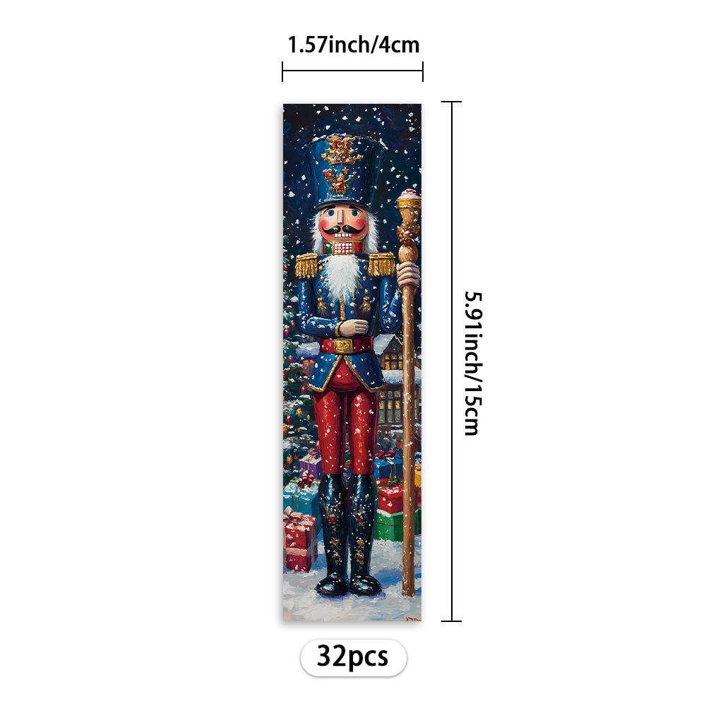 32pcs, Walnut Bookmarks, Back To School Season, Christmas, Halloween, Teacher's Day, Suitable for Readers and Birthday Gifts.