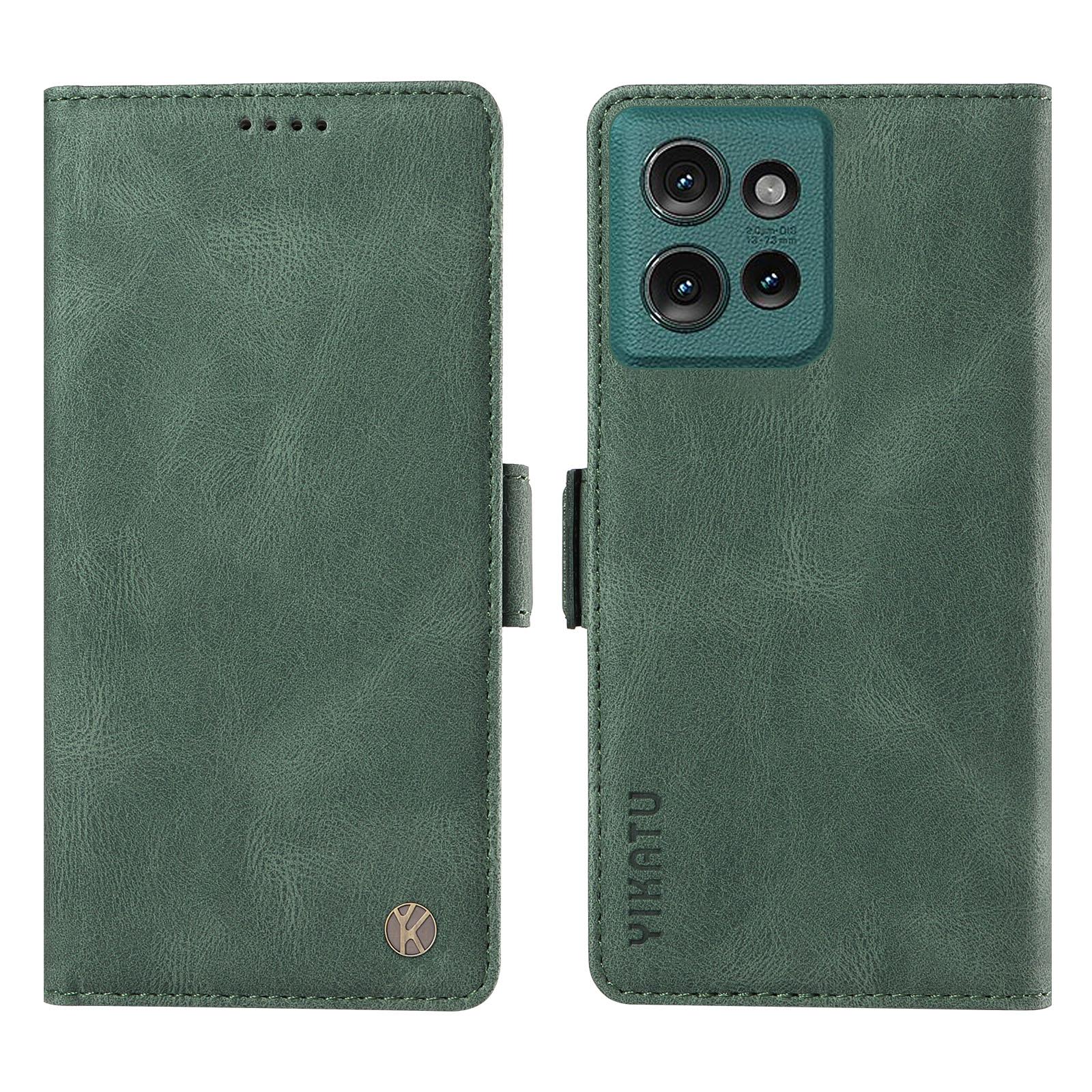 

YIKATU YK-005 Чехол-кошелек из ПУ-кожи для Motorola Edge 50 5G, Чехол-обложка с тактильным ощущением D