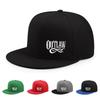 Unisex OUTLAW Printed Adjustable Baseball Cap Men's and Women's Flat-brimmed Cap, Urban Street Style, Outdoor Activity Cap