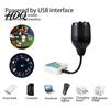 Ambient Night Lamp USB Christmas Snowflake Projector Light Flexible Gooseneck Projection Lamp Decorative LED for Bedroom Ceiling Decoration Pattern