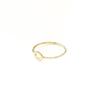 Felt&Son Small Heptagon Line Ring (14k Gold)