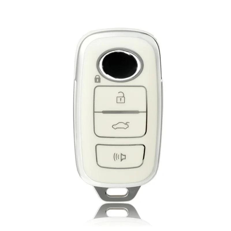 4 Buttons Key Fob Cover For Toyota Perodua Protection Smart Remote Tpu Car Key Case Bag 8 Colors