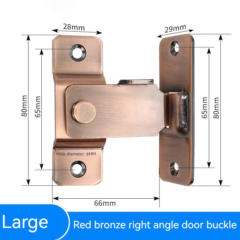 1/2PCS 90 Degree Right Angle Door Latch Stainless Steel Door Lock Bolt for Barn Sliding Door Flip Door Buckle Household Supplies