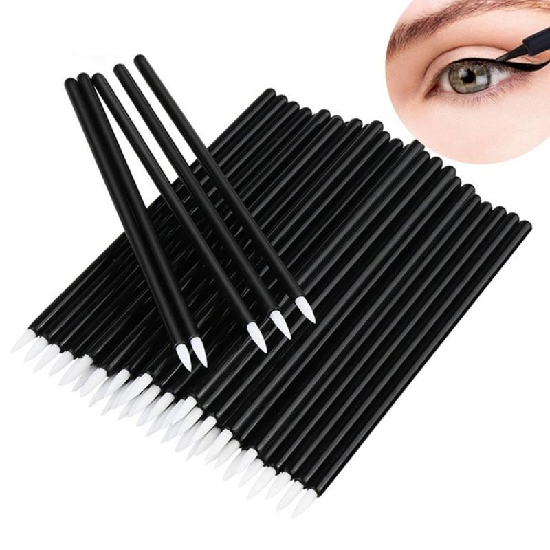 50 Pieces Disposable Eyeliner Brushes Lipstick Brush Eyeshadow Brush Eyeliner Applicator Makeup Tool Eyeliner Sticks