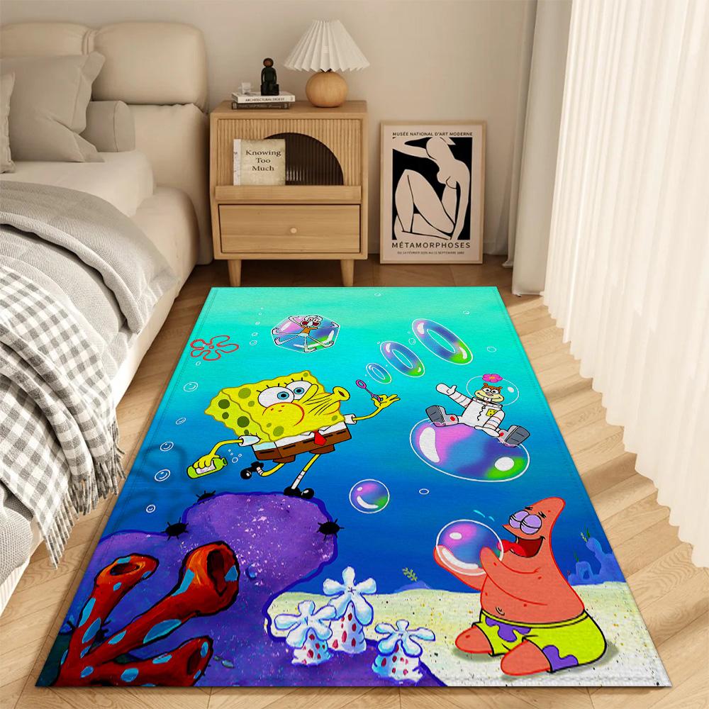 Fashion Entrance Mat Living Room Rugs Decoration S-spongebob Kitchen Carpet Super Absorbent Bathroom Rug Balcony Floor Mats Door