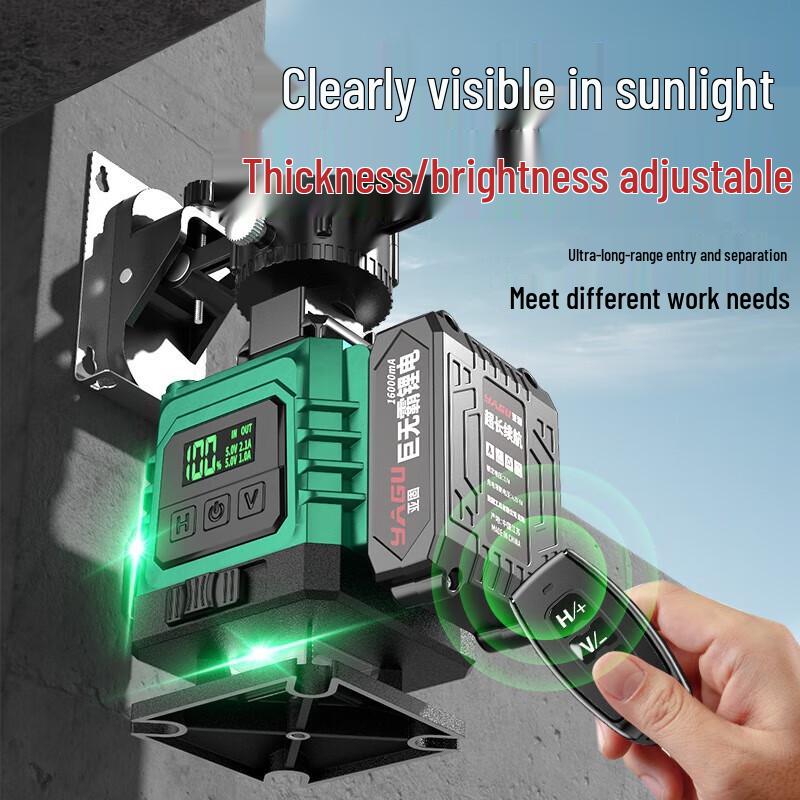 Yagu 16-Line Digital Green Laser Level CN plug (adapter included)