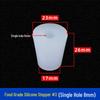 Hole-Punched Food Grade Silicone Stopper for Test Tubes, Bottles, and Water Pipes.