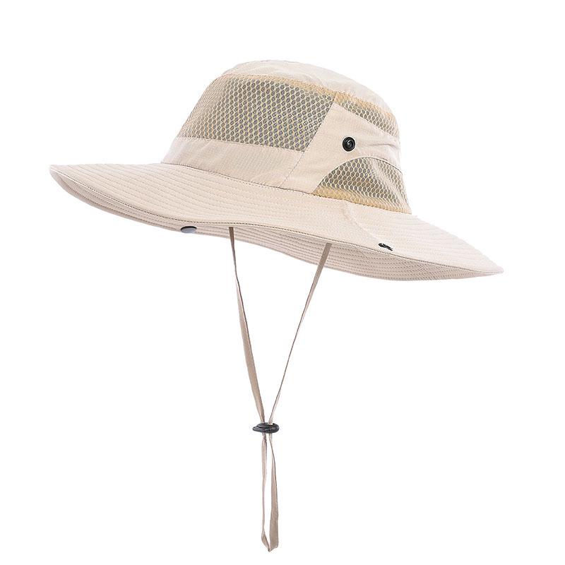 Men's Wide-Brim Sunshade Hat - Anti-UV, Outdoor, Summer, Mountaineering, and Fishing Hat