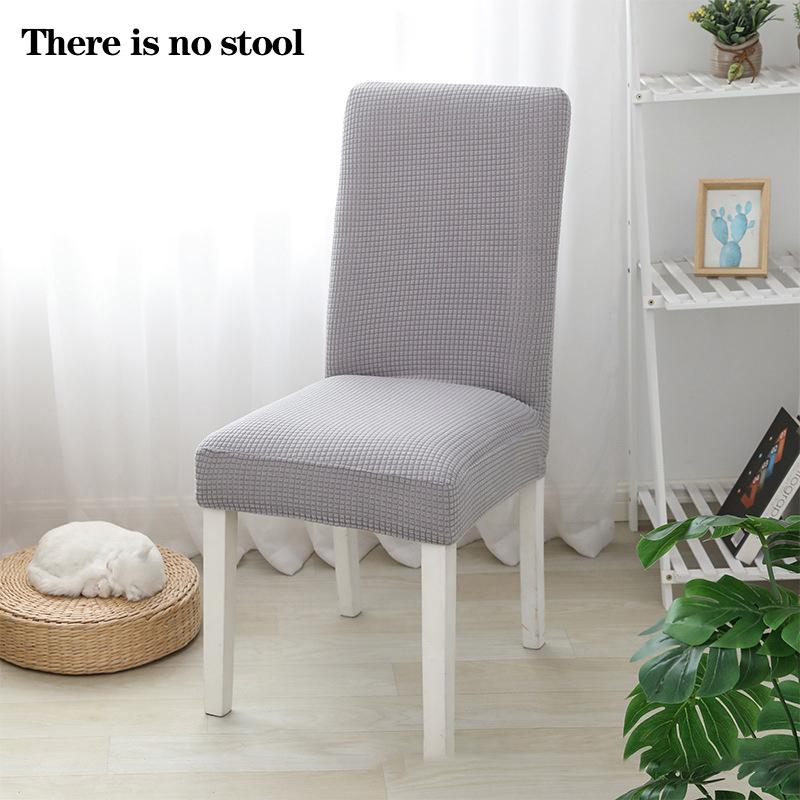 Thick Plain Color Chair Cover Stretchy Chair Cover Washable Removable Dining Universal Fitting