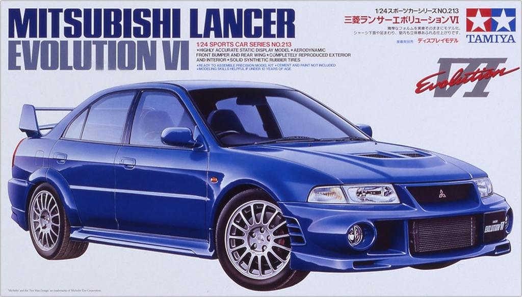 Tamiya Sports Car Series 213 Mitsubishi Lancer Evolution VI Plastic Model Kit 24213 1/24 No.