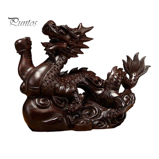 

Деревянная фигурка китайского дракона принесет удачу, богатство, резная натуральная древесина, зодиакальный дракон, талисман, скульптура, новогодний орнамент фэн-шуй чёрный