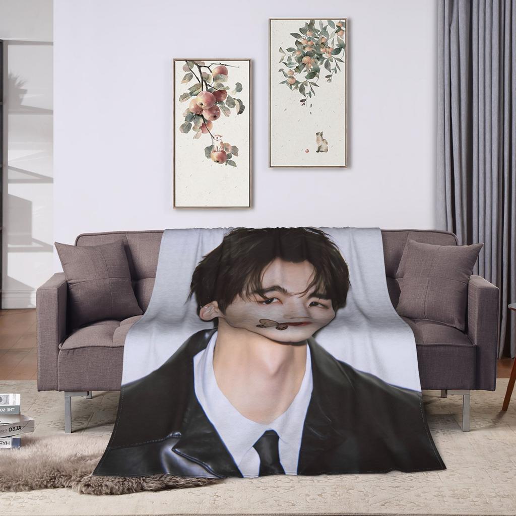 Warm Soft Blanket Picnic Zhang Linghe Throw Blanket Flannel Bedspread For Couch Chair Sofa Bed Novelty Sofa Bed Cover
