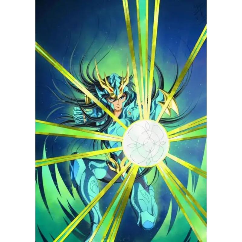 Klassische Anime Saint Seiya Poster Drucke Japan Cartoon Jungfrau Goldener Ritter Leinwandbild Wandkunst Bild Wohnzimmer Heimdekoration