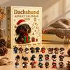 Christmas Gifts for Relatives 2026 Dachshund Advent Calendar, 24 Days 3D Collectible Dog Figures, Home Holiday Atmosphere Decor Puppy Ornaments