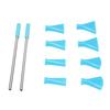 2Pcs Stainless Steel Straw 8Pcs Blow Nozzles Set Multifunctional Acrylic Pouring Paint Supplies