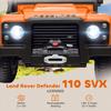 Kids Ride On Car with Remote Control, 4-Wheel Suspension, Soft Start, Music, Horn, LED Lights for 3-5 Years Old, Orange