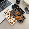 Halloween Cat Pumpkin Bat Silicone Soft TPU Phone Case for iPhone 16 Pro Max 15 Plus 14 13 12 11 17 Air 16E Shockproof Cover