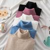 Rollkragen Pullover Wolle Frauen Pullover Herbst Winter 2023 Unten Gestrickte Pullover Jumper Langarm Lässige Strickwaren Tops 28712