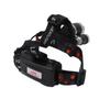 LED Headlamp Ultra Bright Rechargeable Headlight with Silicone Switch for Outdoor Fishing Hiking US Plug 100‑240V 1PC
