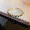 Trendy Inlaid Zirconia Open Bangle: Retro Korean Temperament Bracelet