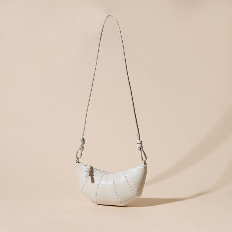 Women's Bag All Cowhide Simple Dumplings Croissant Single Shoulder Crossbody Armpit Bag